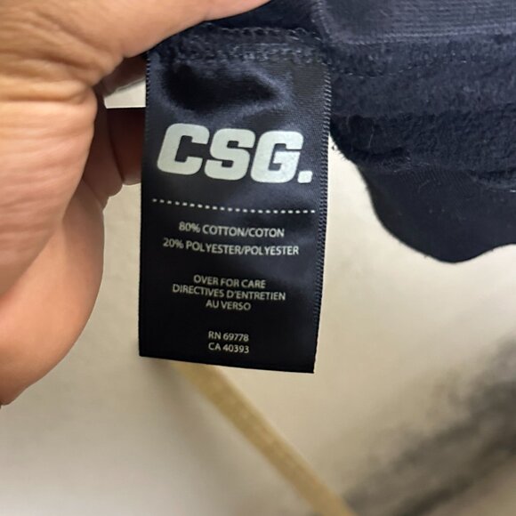 Y2K CSG Black Heavyweight Minimal Hoodie Men 3XL Casual Gymwear Tall Sweater - Picture 3 of 12